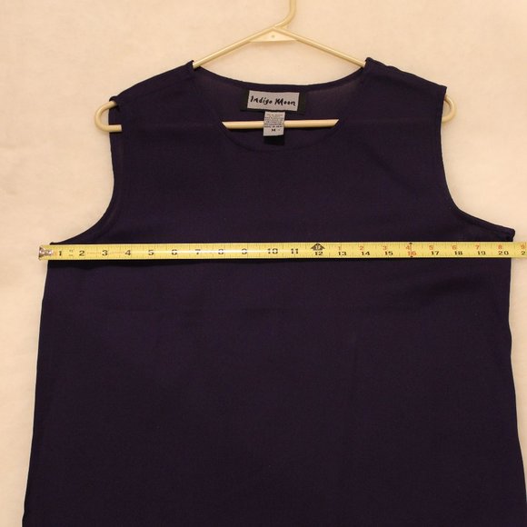 NWOT- Indigo Moon, 2 piece blouse/tank, size medium - Picture 6 of 11